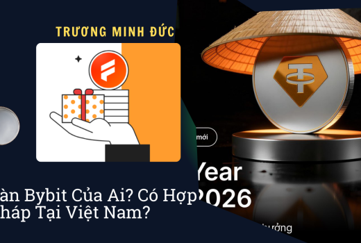 Hình ảnh mô tả biểu tượng Bybit và các dòng tiền, liên quan đến đầu tư tiền điện tử tại Việt Nam.