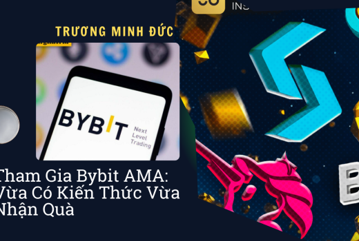 Hình ảnh mô tả cuộc trò chuyện AMA của Bybit với kiến thức về tiền điện tử và phần thưởng dành cho n.