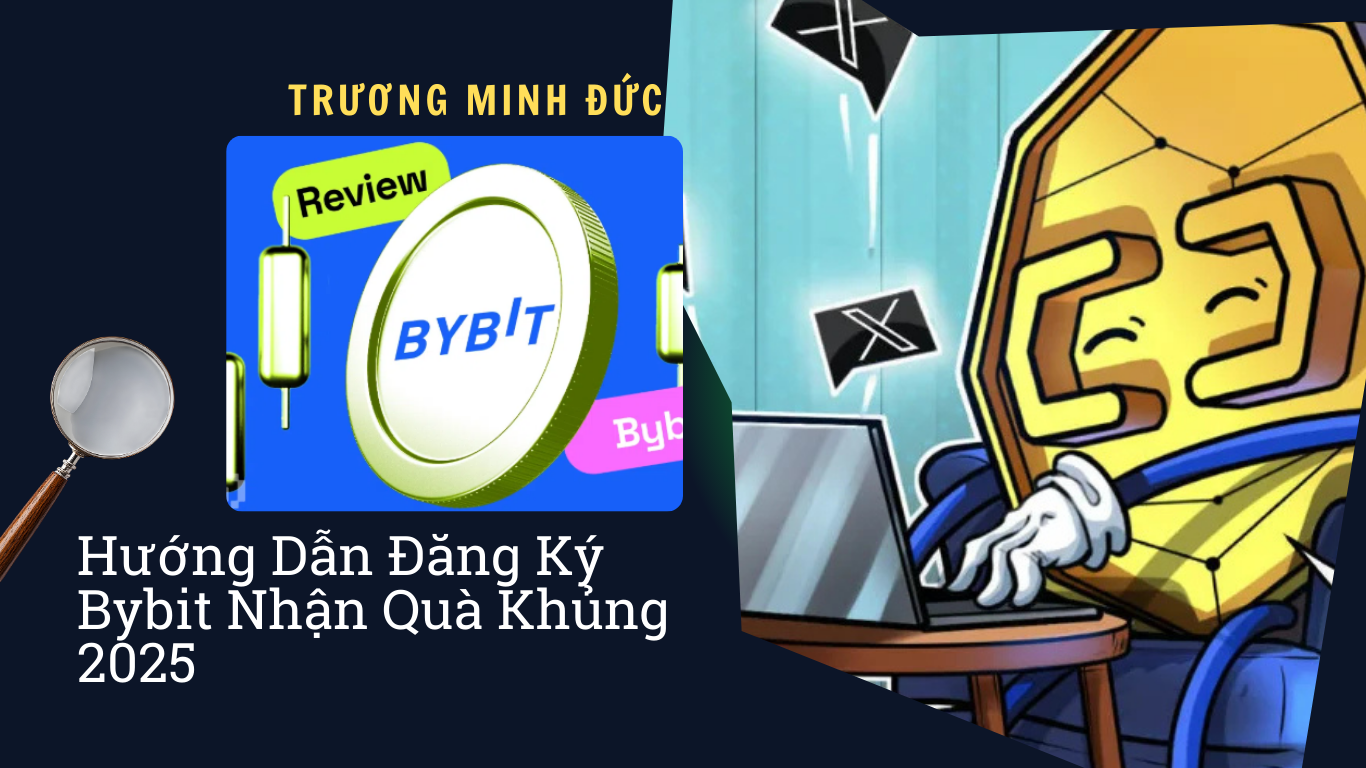 Hướng dẫn đăng ký Bybit nhận quà tặng khủng năm 2026, hình ảnh biểu tượng Bybit và robot số 2.