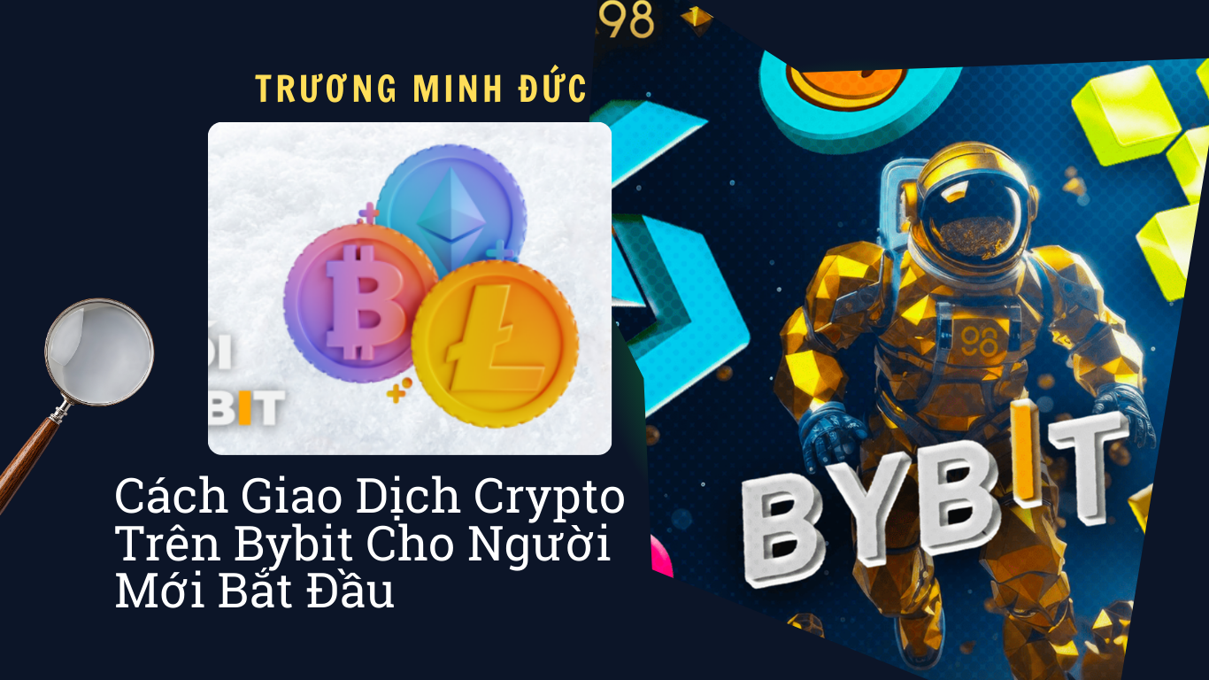 Hình ảnh mô tả các đồng tiền mã hóa như Bitcoin, Ethereum, Litecoin trên nền tảng Bybit.