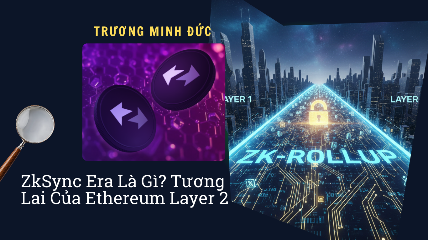 Hình ảnh mô tả về ZkSync Era và công nghệ blockchain Ethereum Layer 2.
