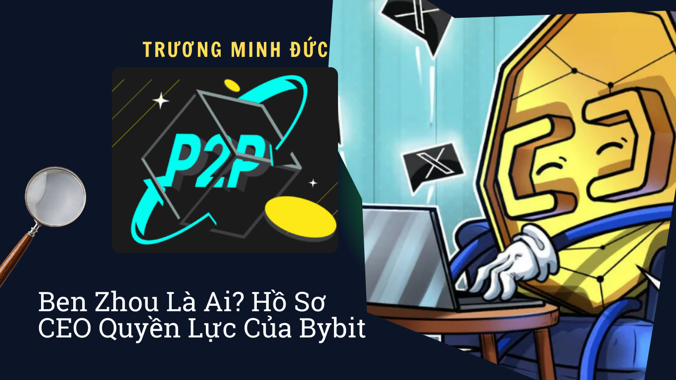Hình ảnh nhân vật hoạt hình 2D trong không gian, biểu tượng tiền và các biểu tượng liên quan đến côn.