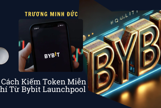 Hình ảnh mô tả ứng dụng Bybit trên điện thoại di động và logo Bybit nổi bật.