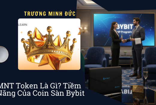 Hình ảnh vương miện vàng và đồng coin biểu tượng thành công trong đầu tư tiền điện tử.