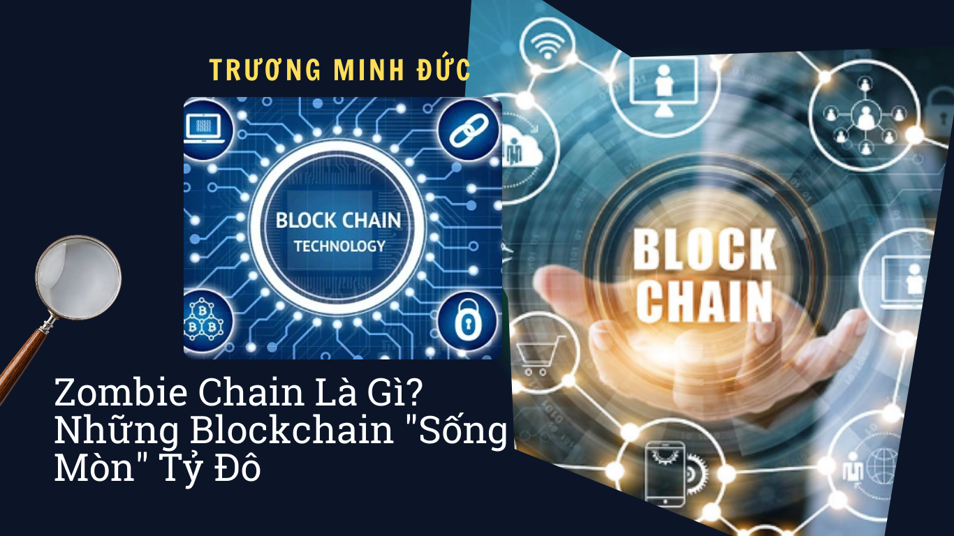 Hình ảnh mô tả công nghệ blockchain và các ứng dụng liên quan trong lĩnh vực số.