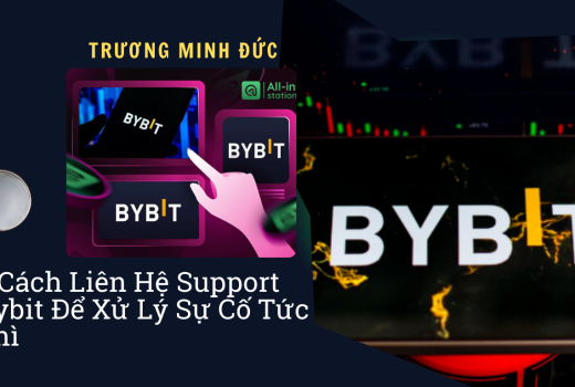 Hình ảnh thể hiện logo Bybit và biểu đồ thị trường chứng khoán.