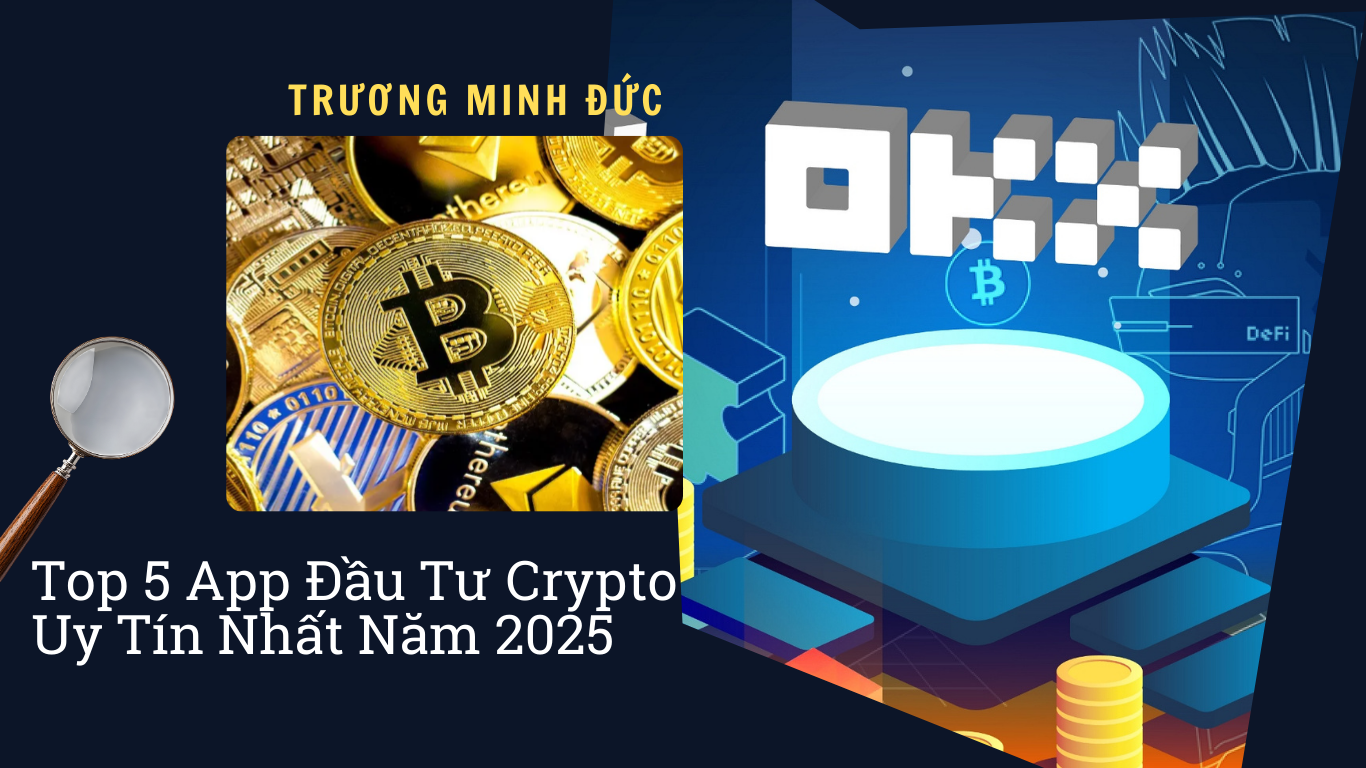 Hình ảnh về các đồng tiền mã hóa Bitcoin và các ứng dụng đầu tư crypto.
