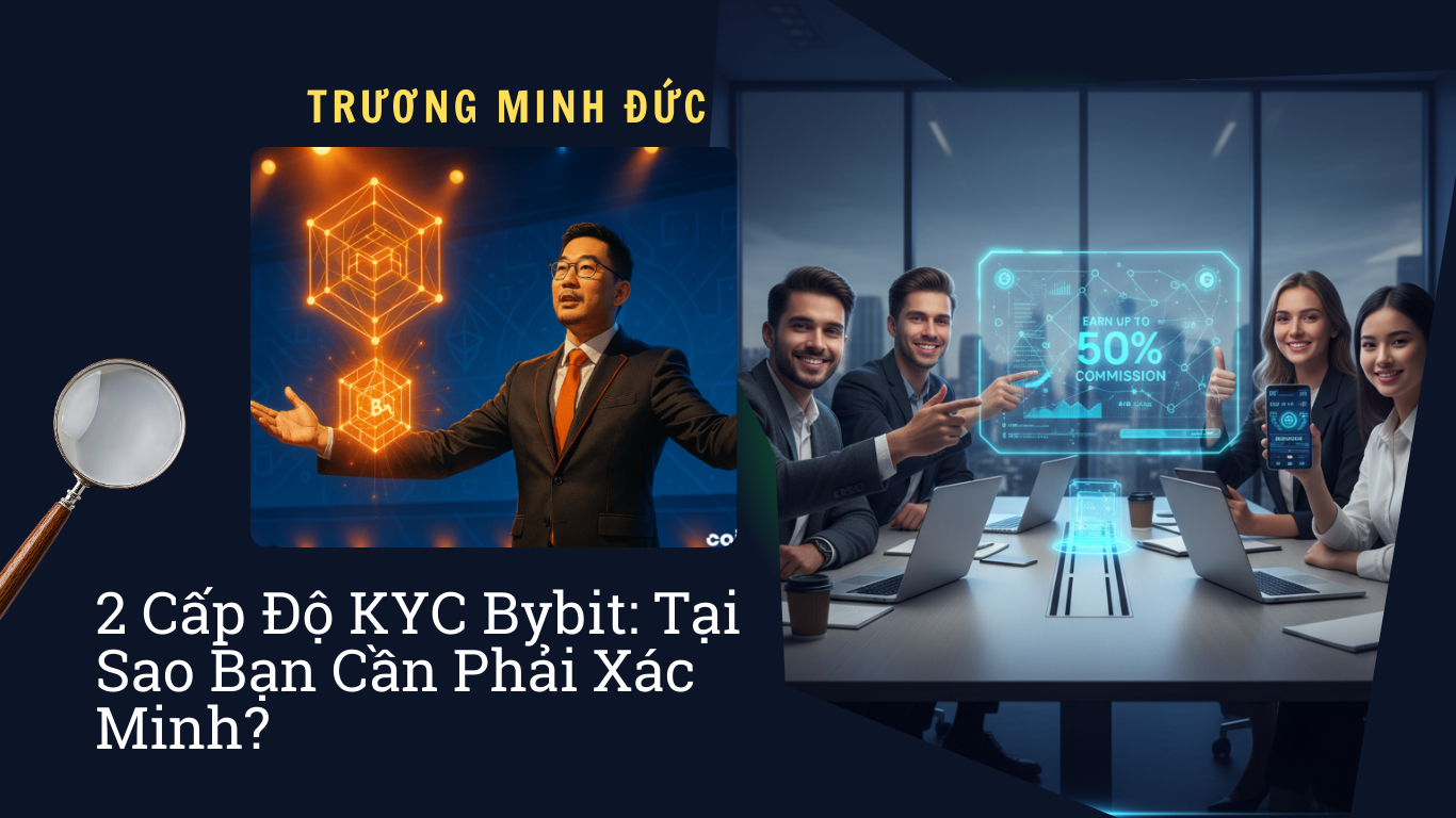 Nhóm người thảo luận về xác minh KYC Bybit trong phòng họp hiện đại.