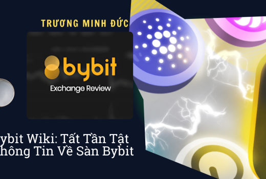 Logo Bybit và các biểu tượng tiền điện tử nổi bật trong hình ảnh.
