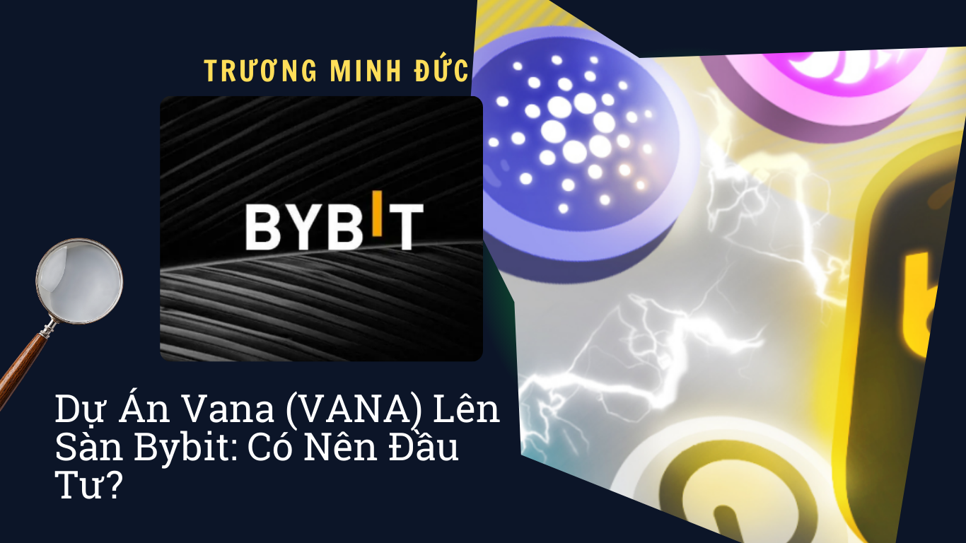 Hình ảnh thể hiện logo dự án VANA và các biểu tượng tiền điện tử liên quan.