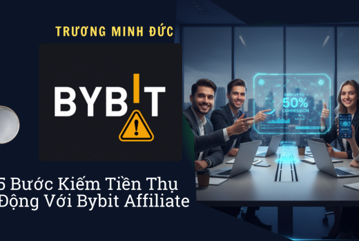 Hình ảnh nhóm người thảo luận về kiếm tiền qua chương trình liên kết Bybit.