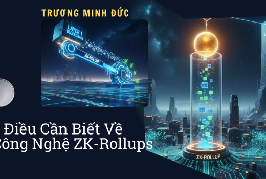Hình ảnh mô tả công nghệ ZK-Rollup trong blockchain và cách nó hoạt động.