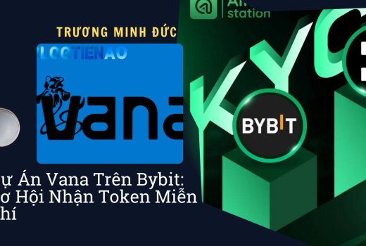 Biểu tượng Vana và Bybit với thông tin dự án kiếm tiền online.