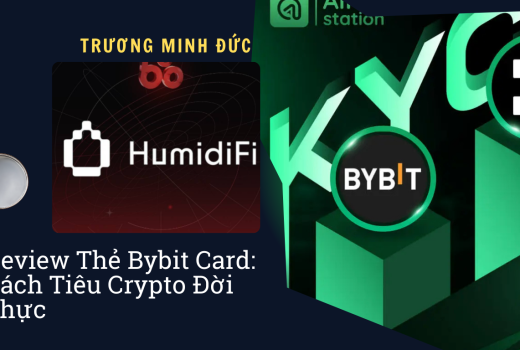 Hình ảnh về thẻ Bybit và các biểu tượng liên quan đến tiền điện tử.