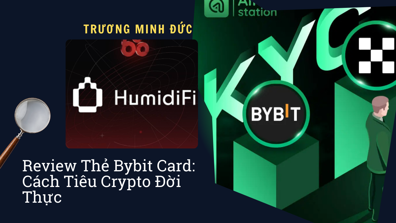 Hình ảnh về thẻ Bybit và các biểu tượng liên quan đến tiền điện tử.