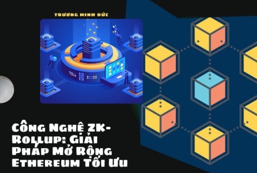 Đồ họa minh họa công nghệ zk-Rollup giúp mở rộng quy mô Ethereum hiệu quả.