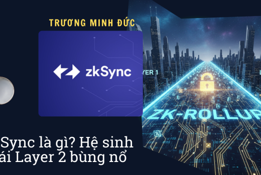 Đồ họa về zkSync và công nghệ Layer 2 trong blockchain hiện đại.