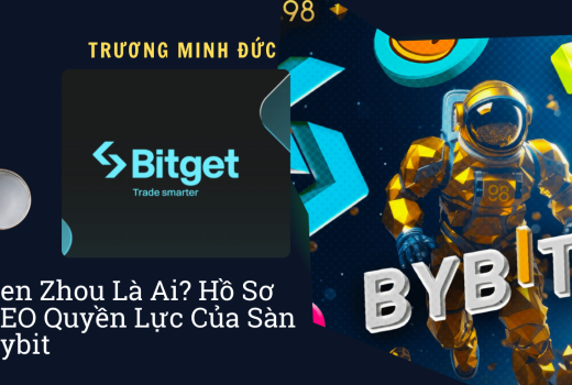 Hình ảnh thể hiện CEO Trương Minh Đức và logo của sàn Bybit, nhấn mạnh vai trò của ông trong lĩnh vự.
