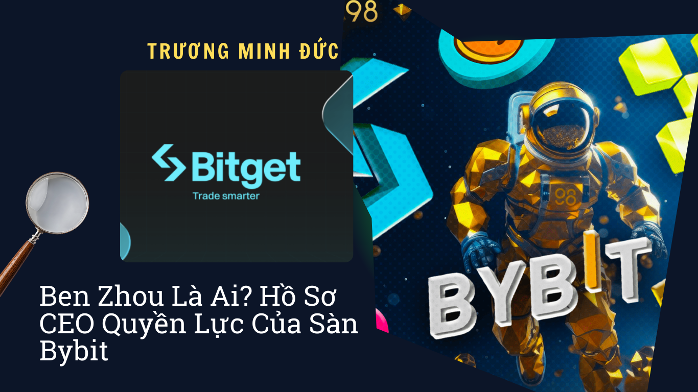 Hình ảnh thể hiện CEO Trương Minh Đức và logo của sàn Bybit, nhấn mạnh vai trò của ông trong lĩnh vự.