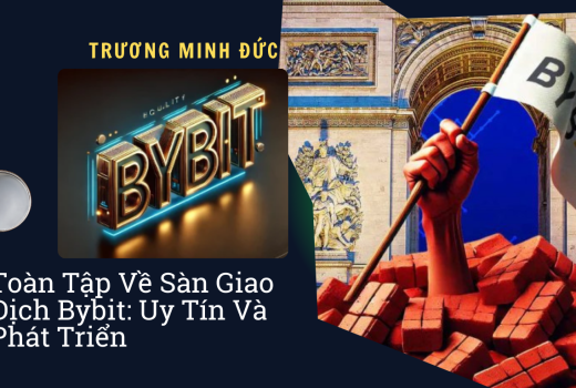 Hình ảnh biểu tượng Bybit và biểu ngữ biểu tượng của sàn giao dịch.