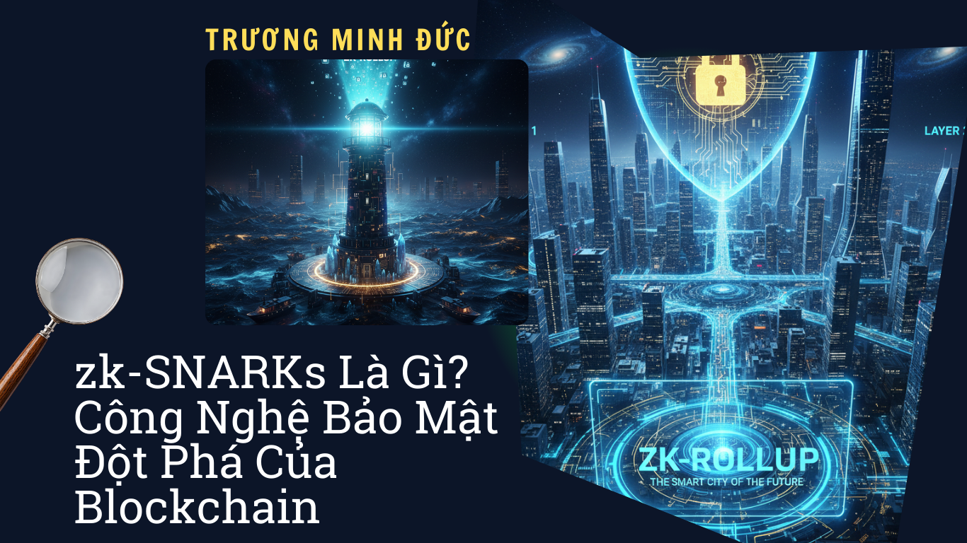 Hình ảnh về công nghệ bảo mật blockchain và zk-SNARKs trong môi trường đô thị hiện đại.