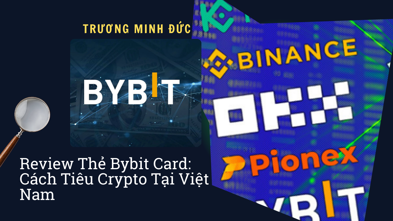 Hình ảnh các logo của các sàn giao dịch tiền điện tử như Binance, OKX, Pionex, Bybit.